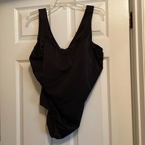 Lands end black bathing suit